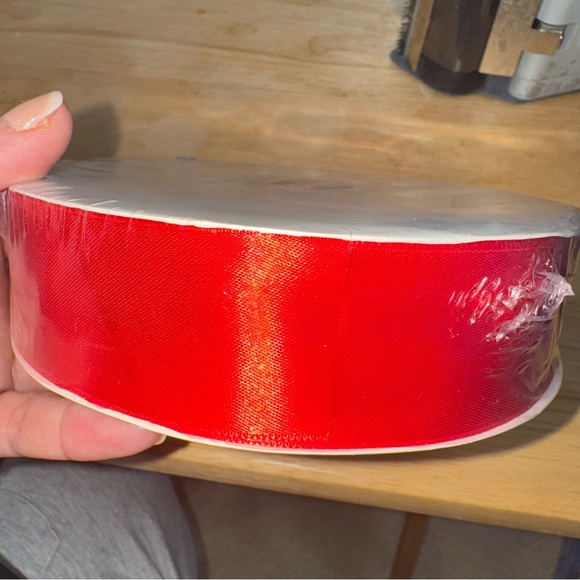 120 Yards Red Ribbon 1 1/2 Inch Red Satin Ribbon for Christmas Ribbons Handmade - Picture 9 of 9